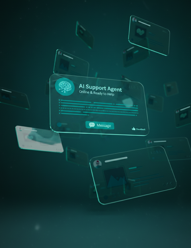 Agentic AI support visualization